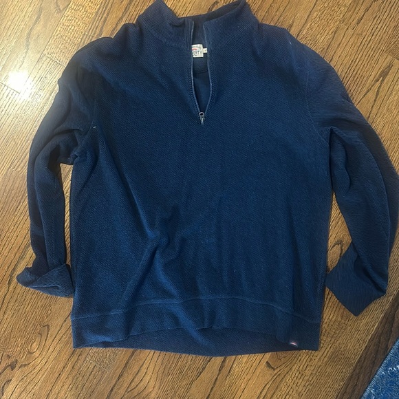 FAHERTY quarter zip navy XL - Picture 1 of 3